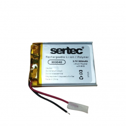 Sertec 303040 3.7v 350 Mah Li-polymer Pil (devreli/1.5a)