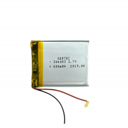 Sertec 304053 3.7v 600 Mah Li-polymer Pil (devreli/1.5a)