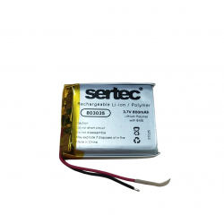 Sertec 803035 3.7v 800 Mah Li-polymer Pil (devreli/1.5a)