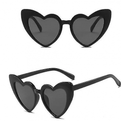 Siyah Renk Kalp Şekilli Parti Gözlüğü 15x5 Cm