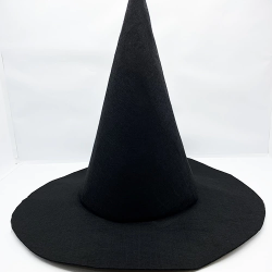 Siyah Renk Keçe Cadı Şapkası 35x38 Cm