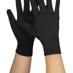 Siyah Renk Yetişkin Boy Likralı Gösteri Eldiveni