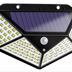 Solar Hareket Sensörlü Duvar Lambası 100 Led Mz-303