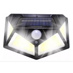 Solar Hareket Sensörlü Duvar Lambası 100 Led Mz-303