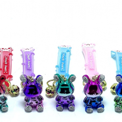 Taşlı Ayıcık Silikon Anahtarlık Alk1702