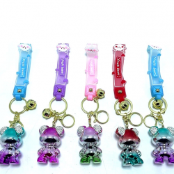 Taşlı Ayıcık Silikon Anahtarlık Alk1703