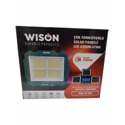 Wıson Ws-5585 Çok Fonksiyonlu 3 Solar Panelli 400w Spot Aydınlatma