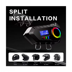 Y30 Kask Kulaklık Bluetooth Motosiklet Kulaklık Rgb Radyolu Intercom