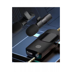 Yüksek Kalite Profesyonel 3 In 1 Kablosuz Taşınabilir Yaka Mikrofonu Youtube Facebook Tiktok