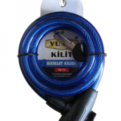 Yuma Ym- 734 150cm  Mavi Bisiklet Kilidi