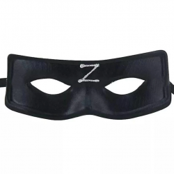 Zorro Maskesi Arkadan Lastikli Z Baskılı